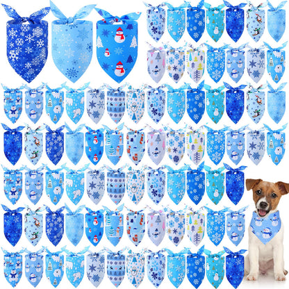 Abbylike 100 Pcs Summer Hawaiian Dog Bandanas Bulk, Tropical Fruits