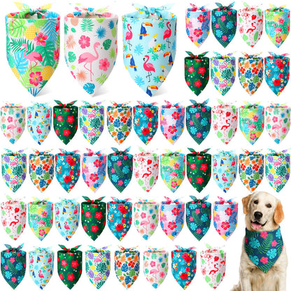 Weewooday 50 Pcs Fall Dog Bandanas Bulk for Autumn Pet Soft Bibs Adjustable Squirrel Fox Hedgehog Kerchief Bandana for Small Medium Large Grooming Accessories (Fall Animals, 25.6 x 17.7 x 17.7 Inch)