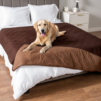 PetAmi Waterproof Couch Cover for Dog Non-Slip Bed Sofa Blanket, 52x82 Gray