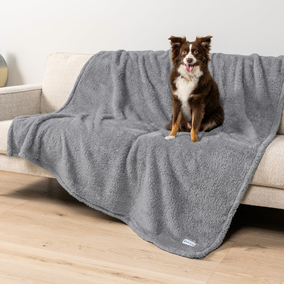 PetAmi Fluffy Sherpa Waterproof Dog Blanket for Small Pet Cat, 24x32 Pink