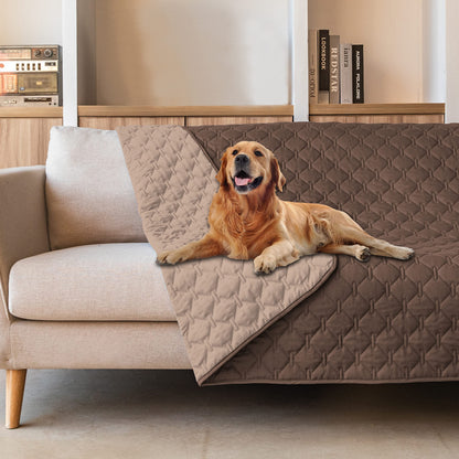 gogobunny Waterproof Pet Blanket for Bed, Washable Couch Cover for Dog Cat