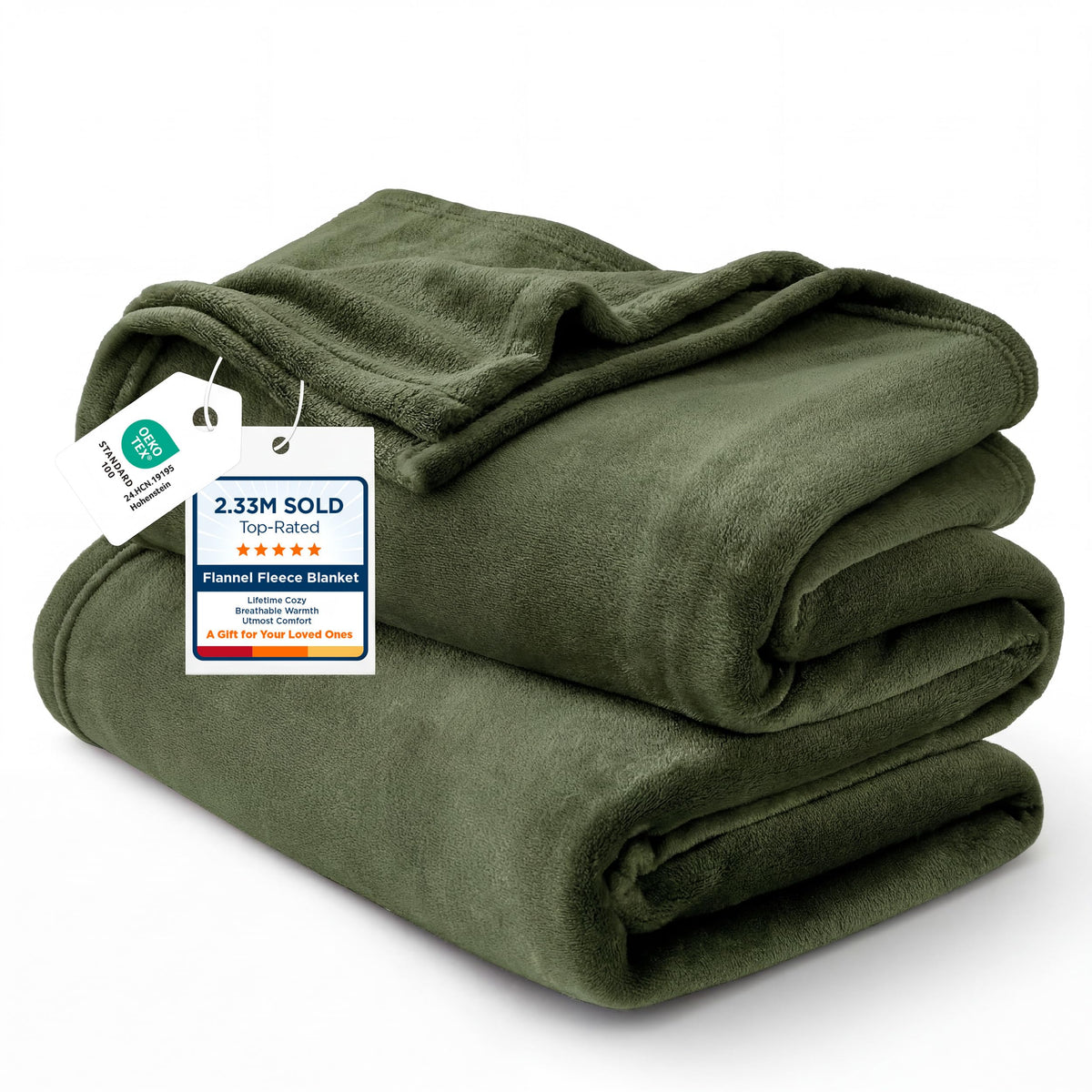 Bedsure GentleSoft Fleece Blanket Twin Size Grey - 300GSM Lightweight Plush Fuzzy Cozy Soft Warm Blanket for Bed, Sofa, Couch, Travel, Camping, 60x80 inches
