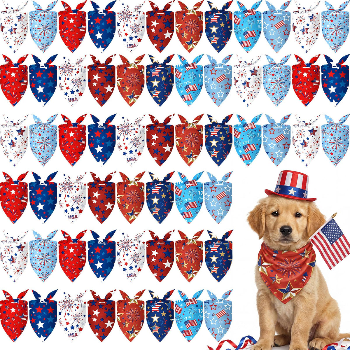 Weewooday 50 Pcs Fall Dog Bandanas Bulk for Autumn Pet Soft Bibs Adjustable Squirrel Fox Hedgehog Kerchief Bandana for Small Medium Large Grooming Accessories (Fall Animals, 25.6 x 17.7 x 17.7 Inch)