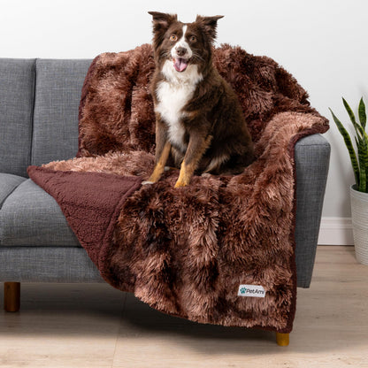 PetAmi Waterproof Dog Blanket for Couch Protector Pet Throw, 40x60 Taupe