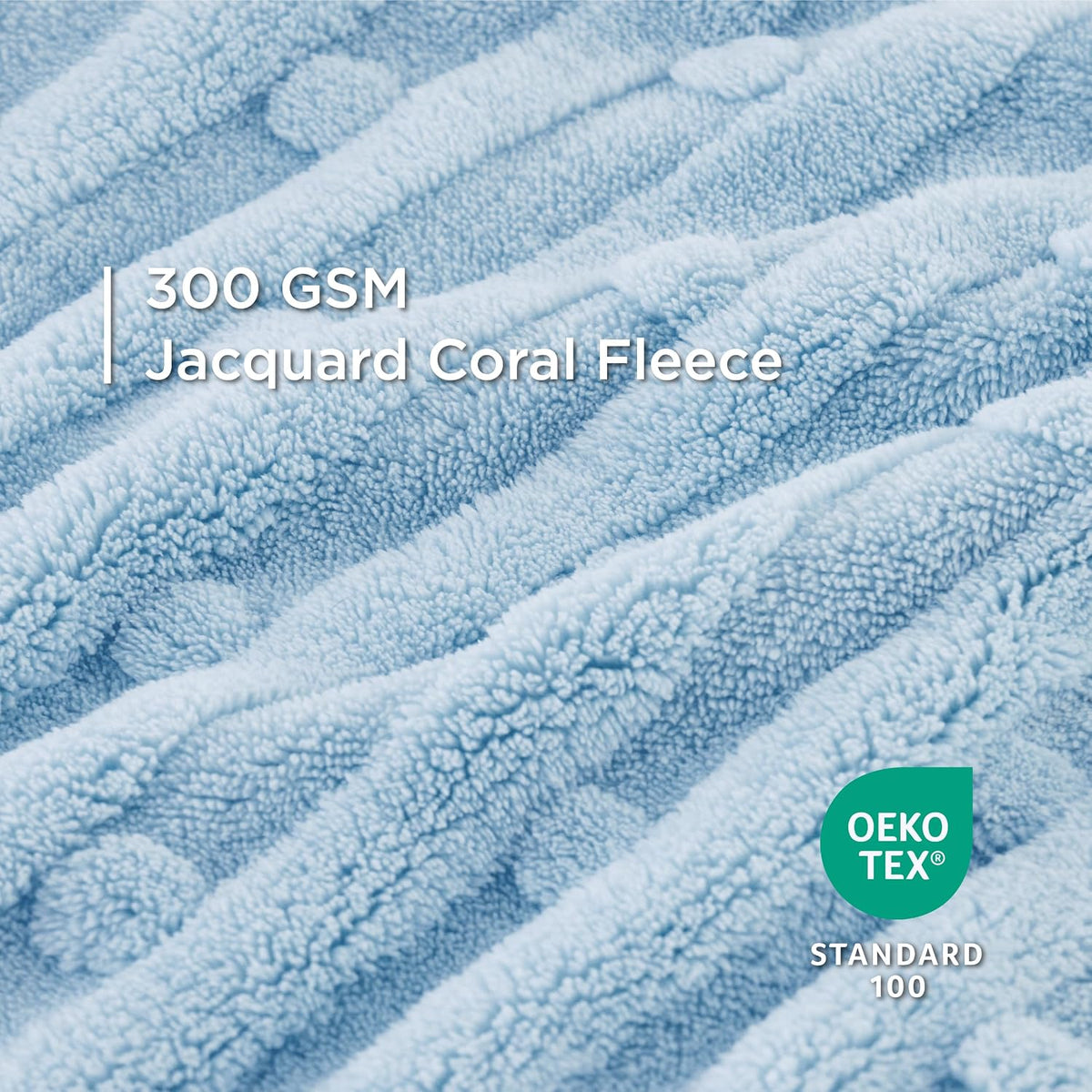 Bedsure Ultra Soft Dog Blankets for Large Dogs 300GSM Fleece, 40x50 Blue